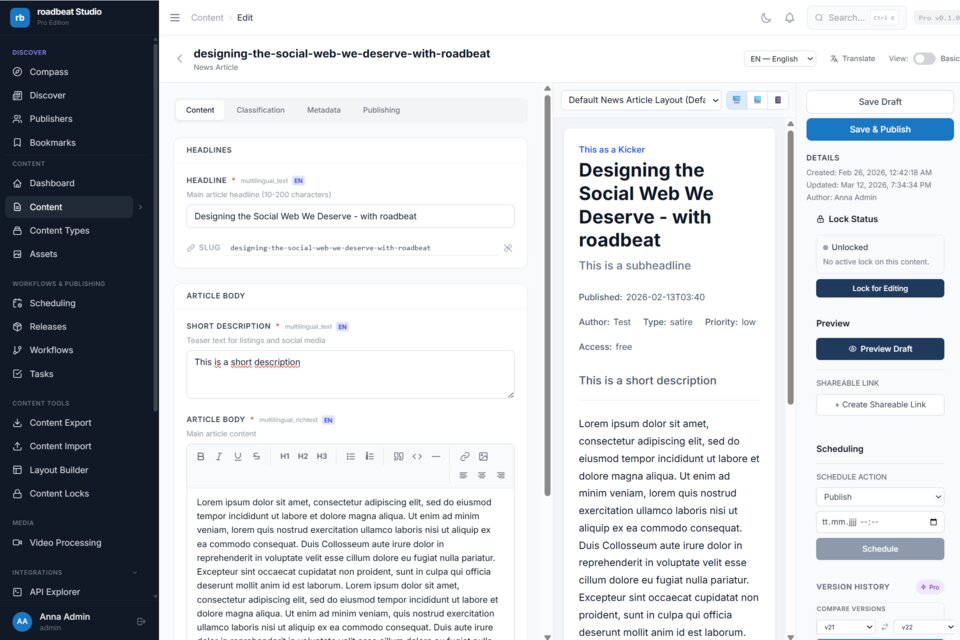 roadbeat: Designing the Social Web We Deserve @RUFFINIHAUS CreativeHub