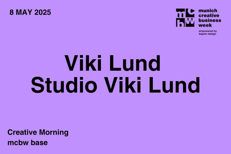 mcbw base x Viki Lund | Studio Viki Lund - Talk „Mut & Machen"