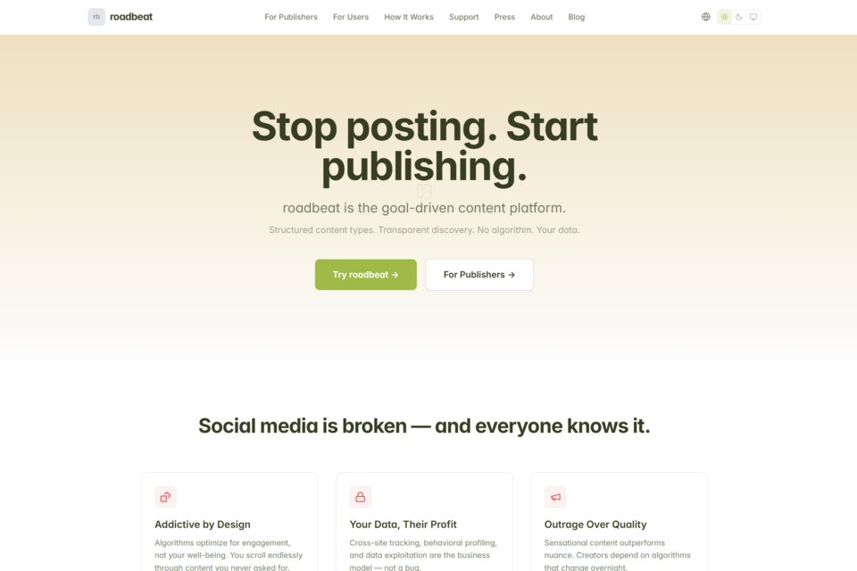 roadbeat: Designing the Social Web We Deserve @RUFFINIHAUS CreativeHub